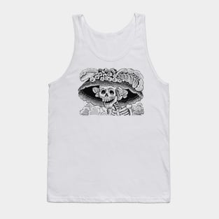 Calavera La Catrina Dapper Skeleton Tank Top